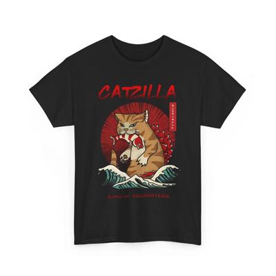 Catzilla Tshirt | Catzilla Shirt | Catzilla T-shirt | Funny Black Cat Shirt K
