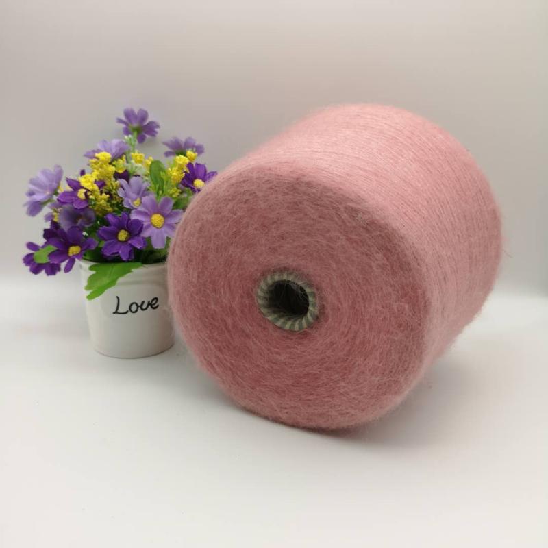 Wool Angora Yarn 3-Ply Long Velvet Wool Sweater Knitting Yarn Hand Crochet Fine Merino Wool Content 33% for Clothing Acco...