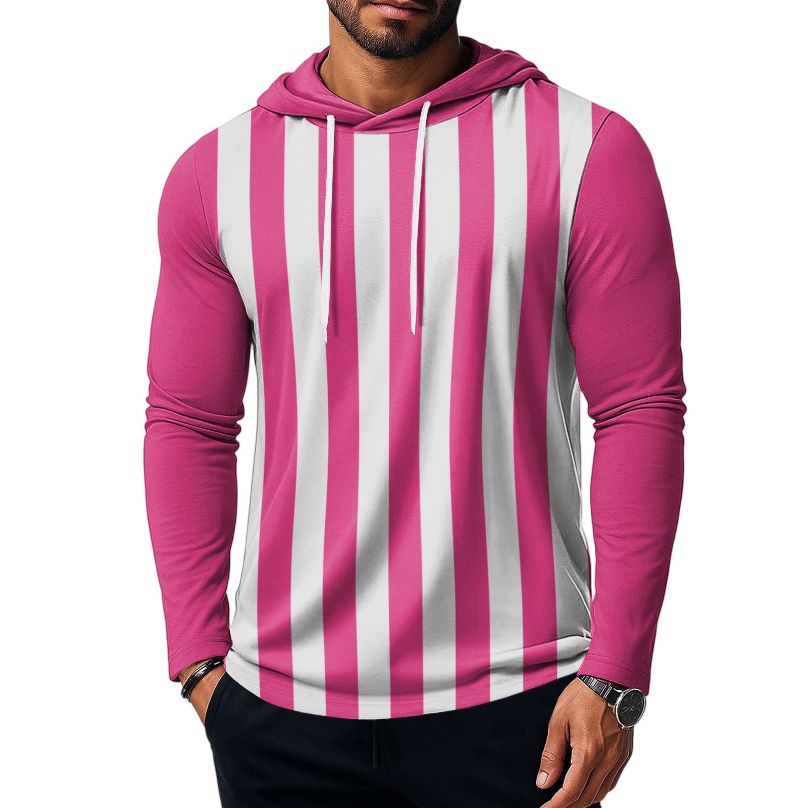 

Мужская толстовка, свободная однотонная уличная теплая дышащая футболка, топ M розовый