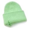 OTHER-worldly Drop Green Flower Beads Beanie [Angora Green]