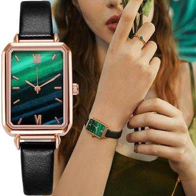 Women's Light Luxury Retro Brand Small Green Simple Wrist Watch
