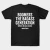 Boomers De Badass Generatie Grappig Retro Vintage Cadeau T-shirt