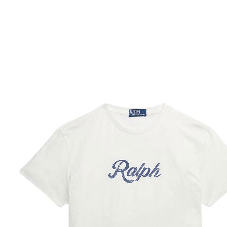 Polo Ralph Lauren SS24 Letter Print Crew Neck Short Sleeve T-Shirt Men Tops Nivis-Island-Off-White MNPOTSH1N822070-100