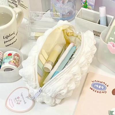Kawaii Puffs Federmäppchen Tasche Kosmetiktasche Mädchen Stiftemäppchen Box Niedliche Koreanische Schreibwaren für Büro Schulsachen Studenten