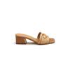 Fashion 2024 New Design Comfortable Fashion Square Head Chunky High Heels Single Shoes Elegant Slip On Women Flat Soft Sole Slippers