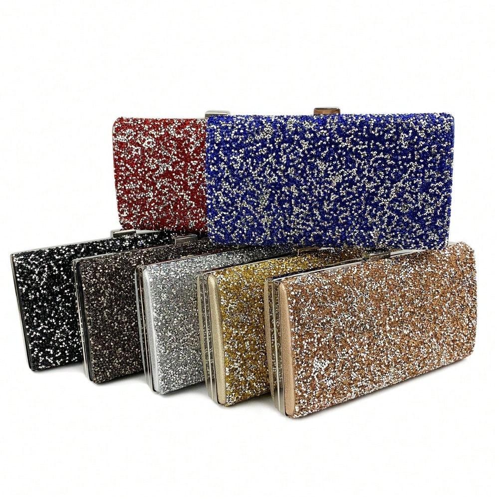 Rhinestones Full of Diamonds Simple Dress Banquet Bridesmaids Holding One Shoulder Messenger Women's Bags