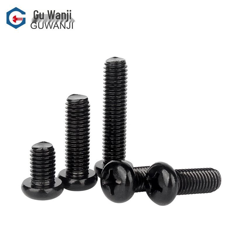 GUWANJI Black 304 Stainless Steel Cross Recessed Pan Head Screws