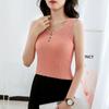Summer Women's Vest Large Size Sleeveless Ice Silk Solid Color Camisole V-neck Short Bottoming Shirt Top Loose Elastic