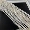 1String, White Natural Freshwater Pearls, Handmade Rice Pearl Beads for Jewelry Making DIY Necklaces, Bracelets Crafts (Beads 3-4mm, Length 36cm)
