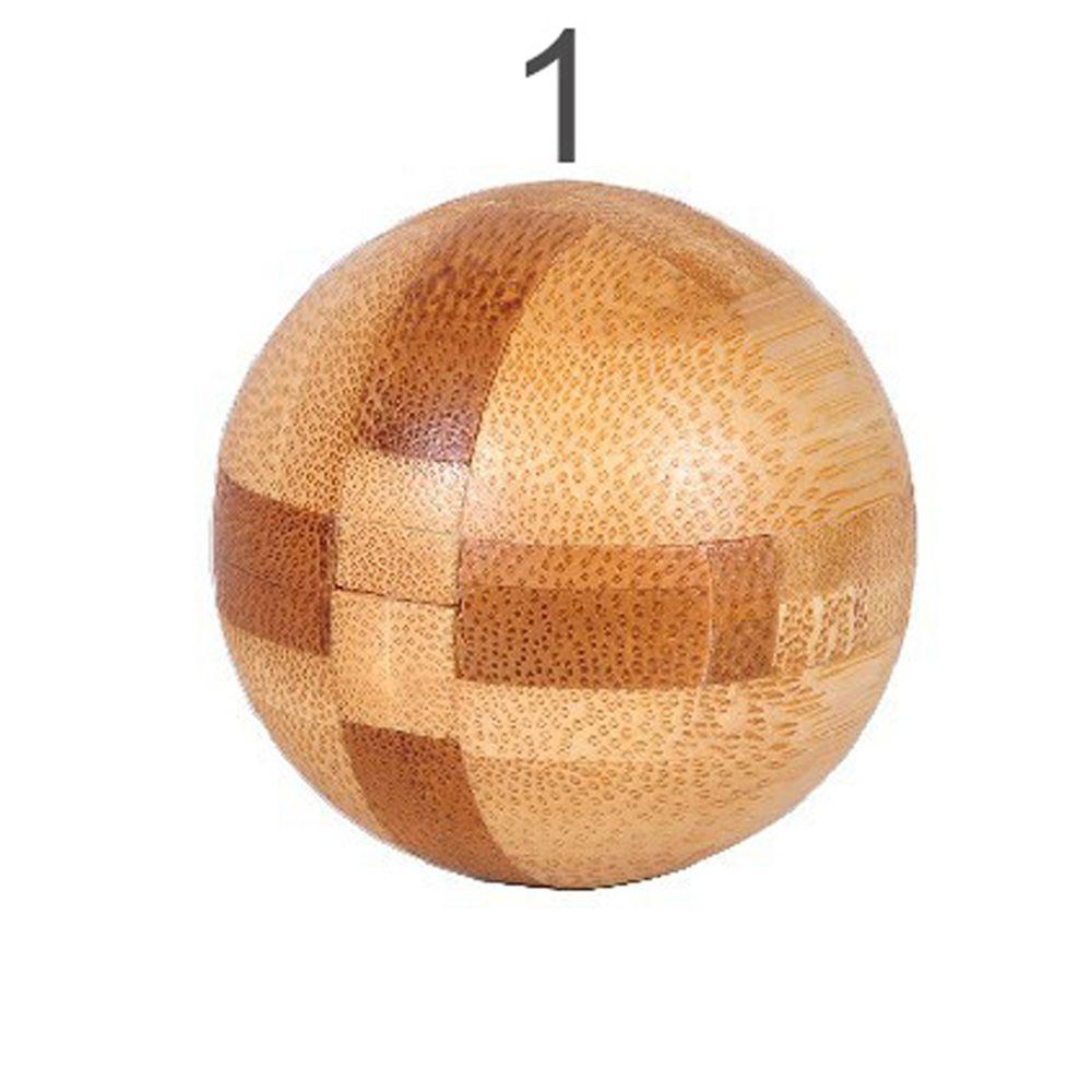 Bamboo IQ For Adults Kids Children Interlocking Puzzle Toy Brain Teaser Classic Toys Kong Ming Lock