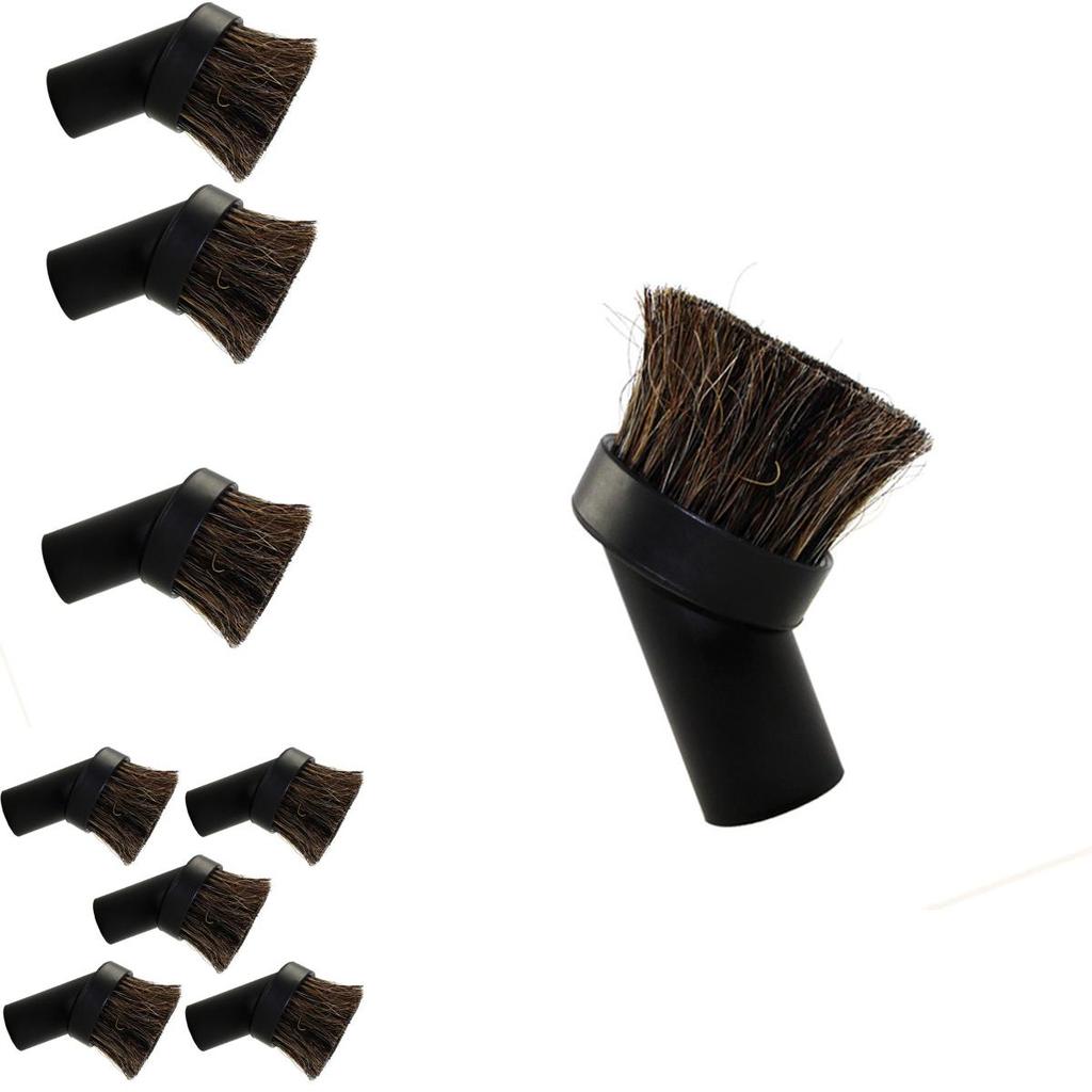 Versatile Vacuum Cleaner Round Soft Bristle Brush For Delicate Surfaces And Floors