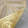 Light Luxury PVC 40x30cm Meal Mat Leaf Hollow Rectangle Anti-slip Heat Insulation Dinning Table Mat Home Hotel Decoration