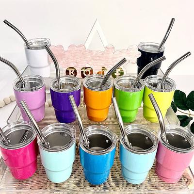 1 Piece 2oz Mini Portable Stainless Steel Coffee Juice Hot And Cold Drinking Cup Suitable For Bar Travel And Camping