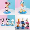 Disney Minnie Mickey Figure Teacup Toy Set For Kids Pvc Material Perfect For Cake Decoration And Diy Projects