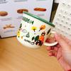 Cartoon Cute Bear Ceramic Cup Mug Breakfast Cup Gift Ceramic Home Birthday Full Moon Souvenir