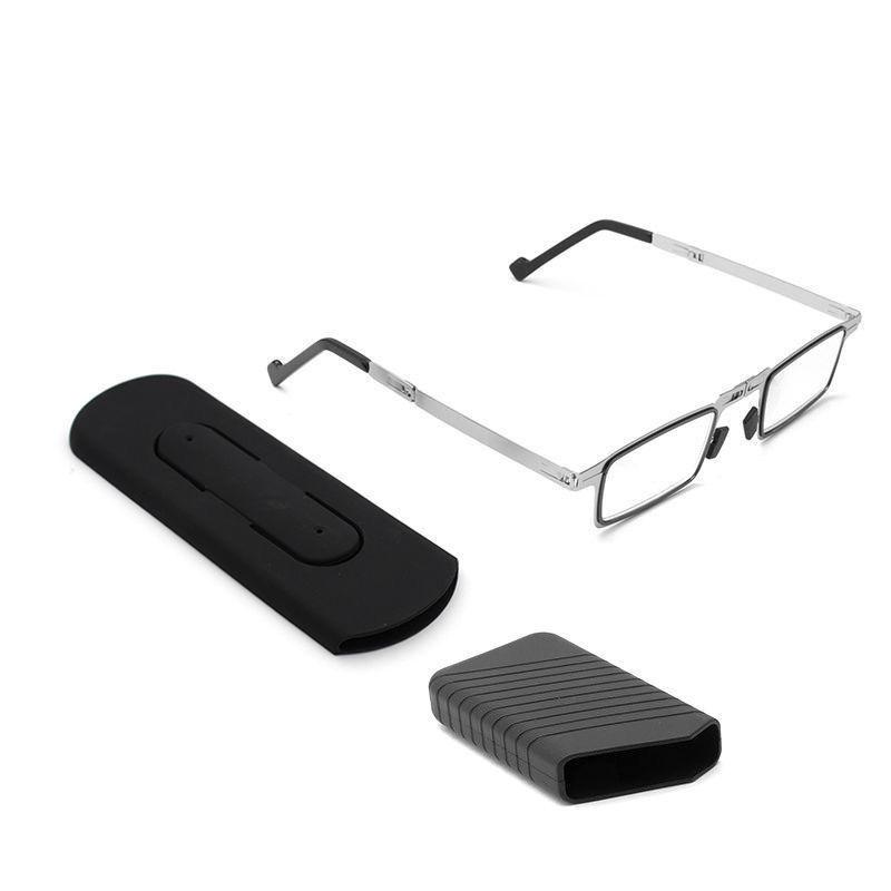 Ultra-Light Foldable HD Reading Glasses, Anti-Blue Light, Retro Design for Men & Women, Ideal for Middle-Aged & Elderly