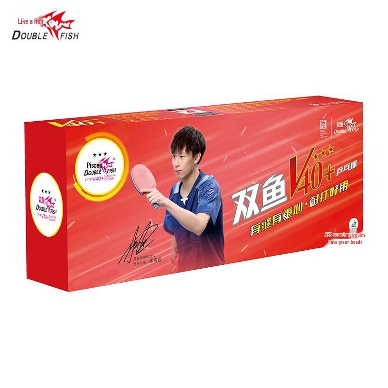 Double Fish 3-Star V40+ Table Tennis Balls