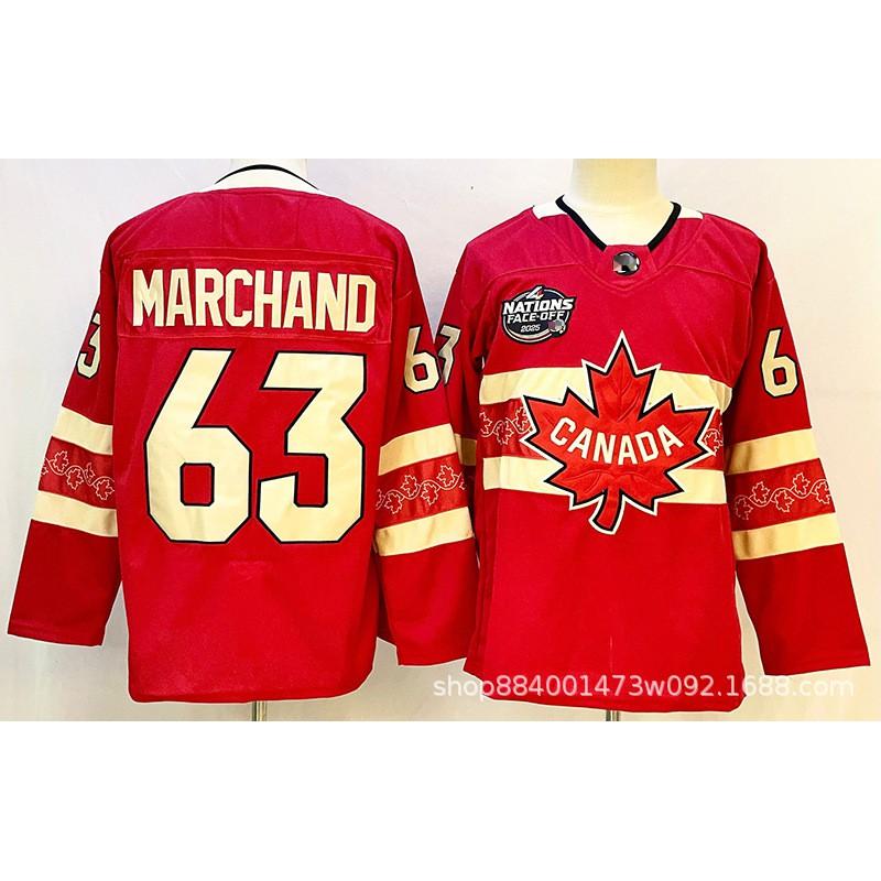 Vintage Ice Hockey Jersey Canada Team Retro Embroidered Practice Shirt Mens Cotton Blend Sportswear Training Fan Wear