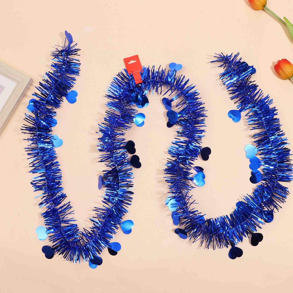 10 stücke Weihnachten Bänder Weihnachtsbaum Dekorative Lametta Party Girlanden 2M Bunte Streifen Valentinstag Hochzeit Raum Dekorationen