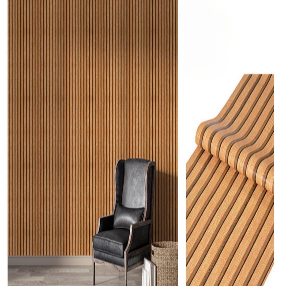 Self-Adhesive 3D Striped Grid PVC Wall Decals for Bedroom, Dining, and Living Room Decor.