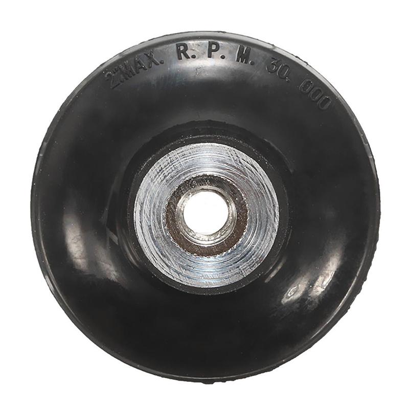 2 Stück 1/4 Zoll Schaft, 2 Zoll und 3 Zoll Roloc Roll & Lock Rotations-Schleifscheiben-Padhalter, Schwarz