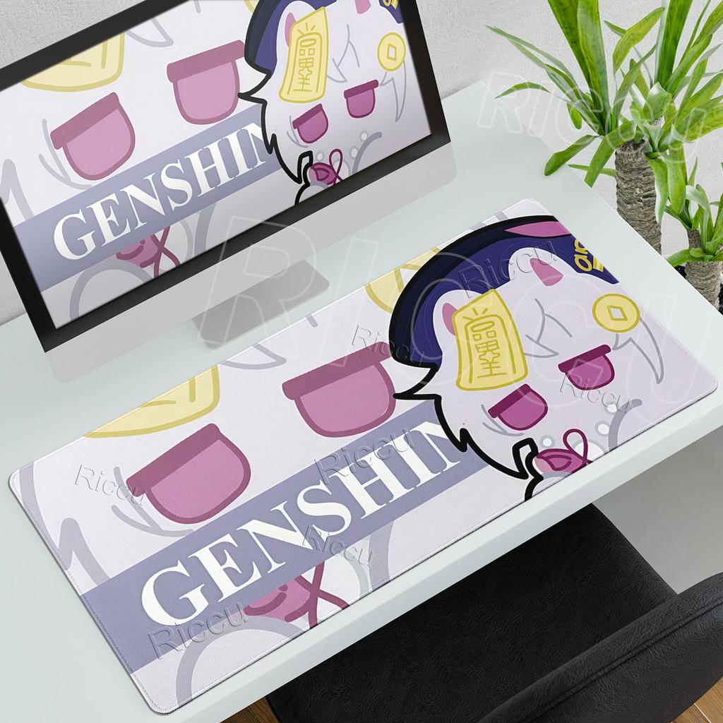 Mouse Pads Extended Genshin Impact Aesthetics Minimalist Gamer Accessories Computer Keyboard Mat Nonslip Rubber Pad Lockedge Rug