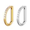 F136 Titan Muschel Helix Ohrring 16G D-Form Piercing Clicker Ring Neuer Körperschmuck Nasenpiercing