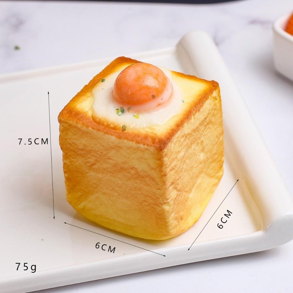 Slow Rebound Squishy Bread Toy Donuts Squeeze Toy Realistic Simulation Bread Toy Photography Props