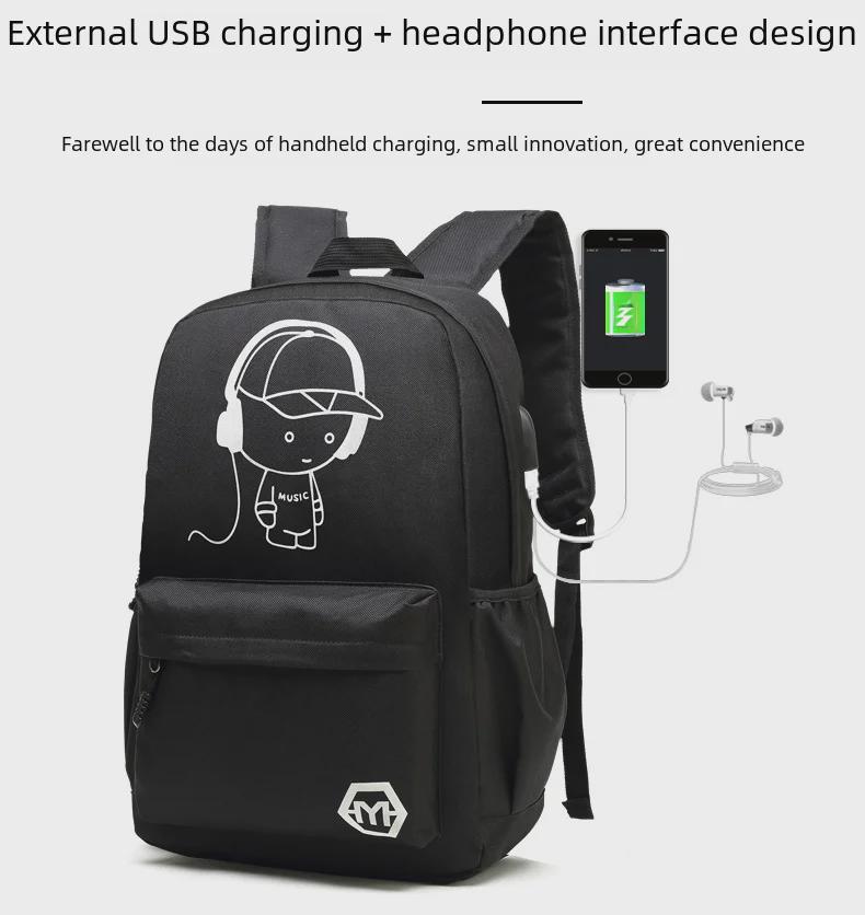 Men's Trendy Korean-Style Backpack for Boys and Teens