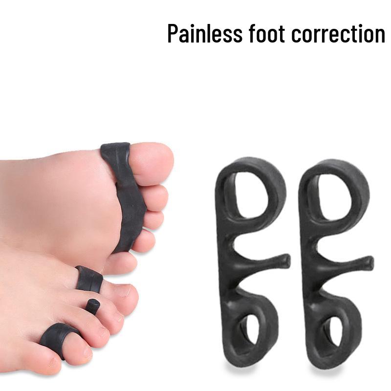Silicone Two-Hole Toe Separator & Corrector for Hallux Valgus and Overlapping Toes