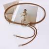 Stylish Slimming Leather Rope Waist Chain Multi-Use Versatile Waist-Cinching Belt Thin Rope Simple Skirts Waist Cover Party