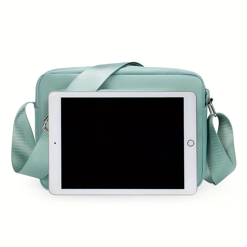 Lightweight Nylon Women's Shoulder Bag - Adjustable Strap, Casual Crossbody Design Zipper Closure, Ideal for Everyday Use