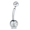 10Pcs/lot G23 Titanium Belly Button Piercing Navel Earring Goth Crystal Belly Piercing Jewelry for Sexy Women Navel Piercing 14G