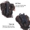 Synthetic Hair Bun Chignon Messy Curly Gripping Clip Hairpin Elastic Scrunchy False Hair Pieces For Women Hairpins