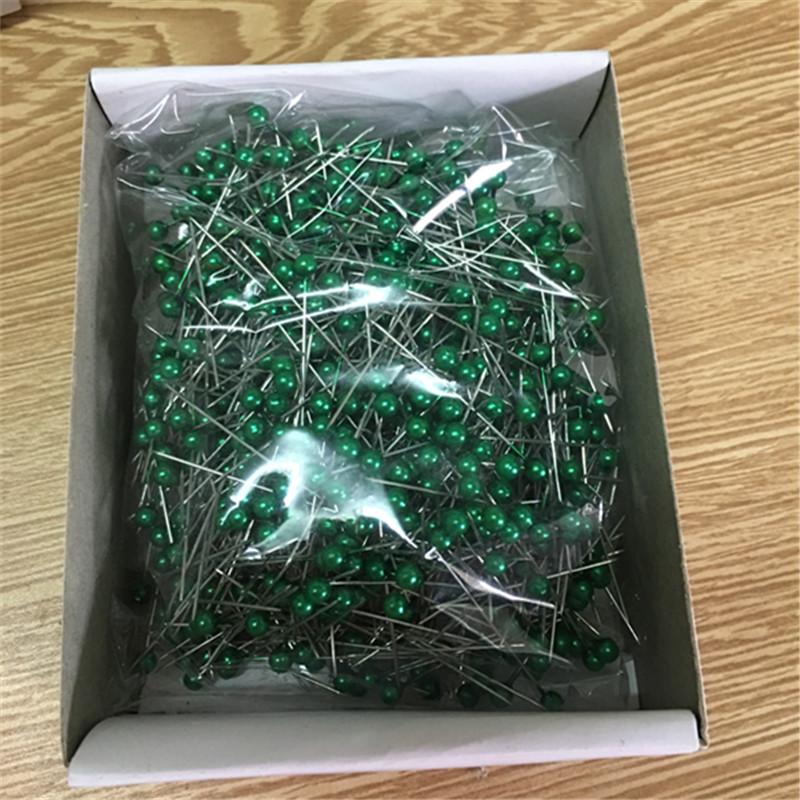 

800 шт. Круглі шпильки для шиття суконь, різнокольорові, з перловою круглою головкою, шпильки для шиття для флористів, шпильки для позиціонування для DIY шиття, декор для весільного букета