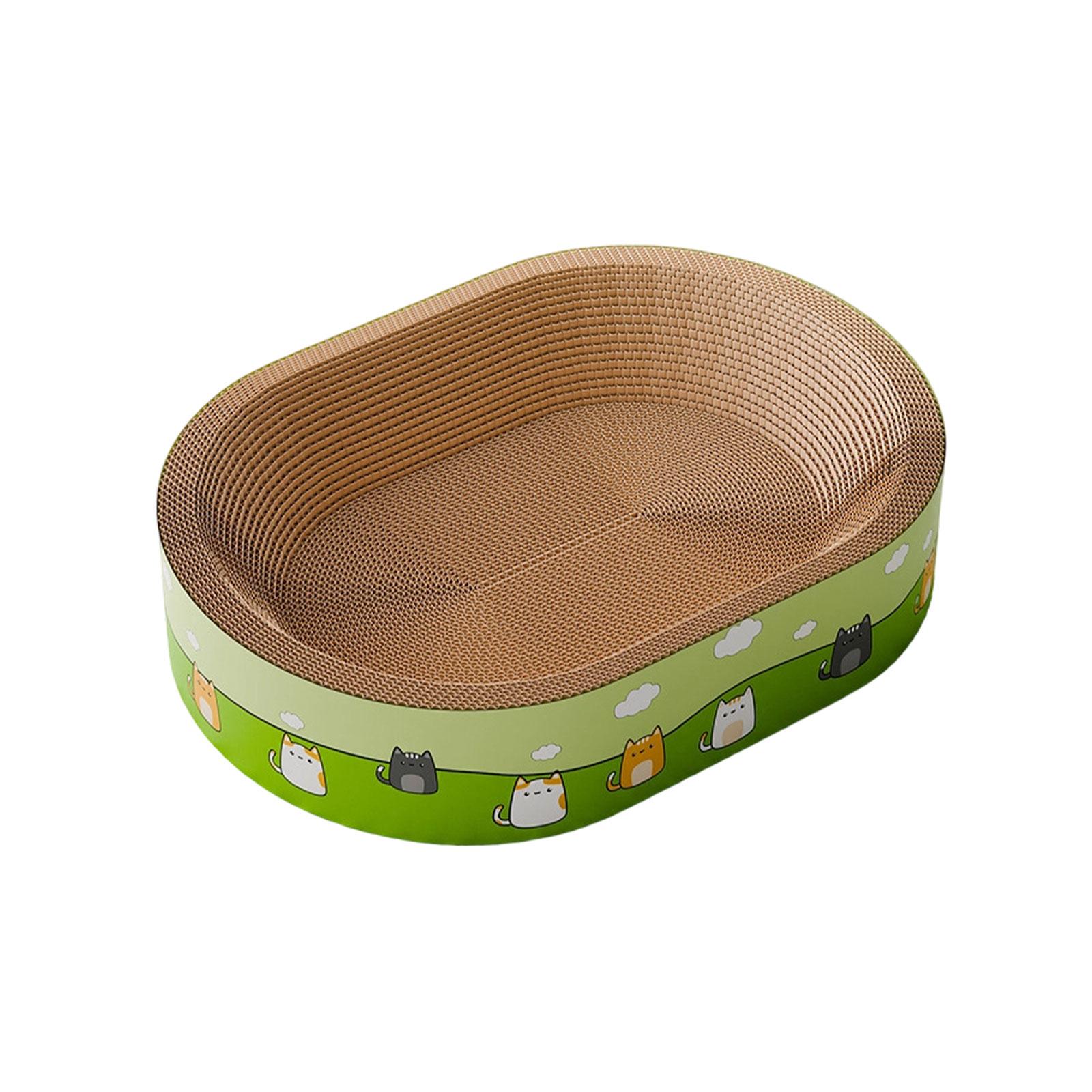 

Scratcher & Bed Combo — Scratch-Resistant, -Free — All- Use — Toy & -Sharpening Basin For Cats M зелёный