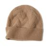 Unisex 100% Pure Goat Cashmere Hat: Warm, Fashionable, and Versatile Knit for Autumn and Winter