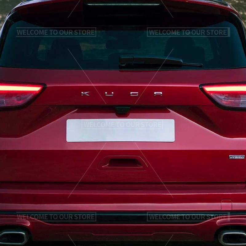 BLFE6 3D Car Styling For Ford Kuga Letter Emblem ST MK2 MK3 Badge Metal Stickers Rear Trunk Decals Auto Accessories
