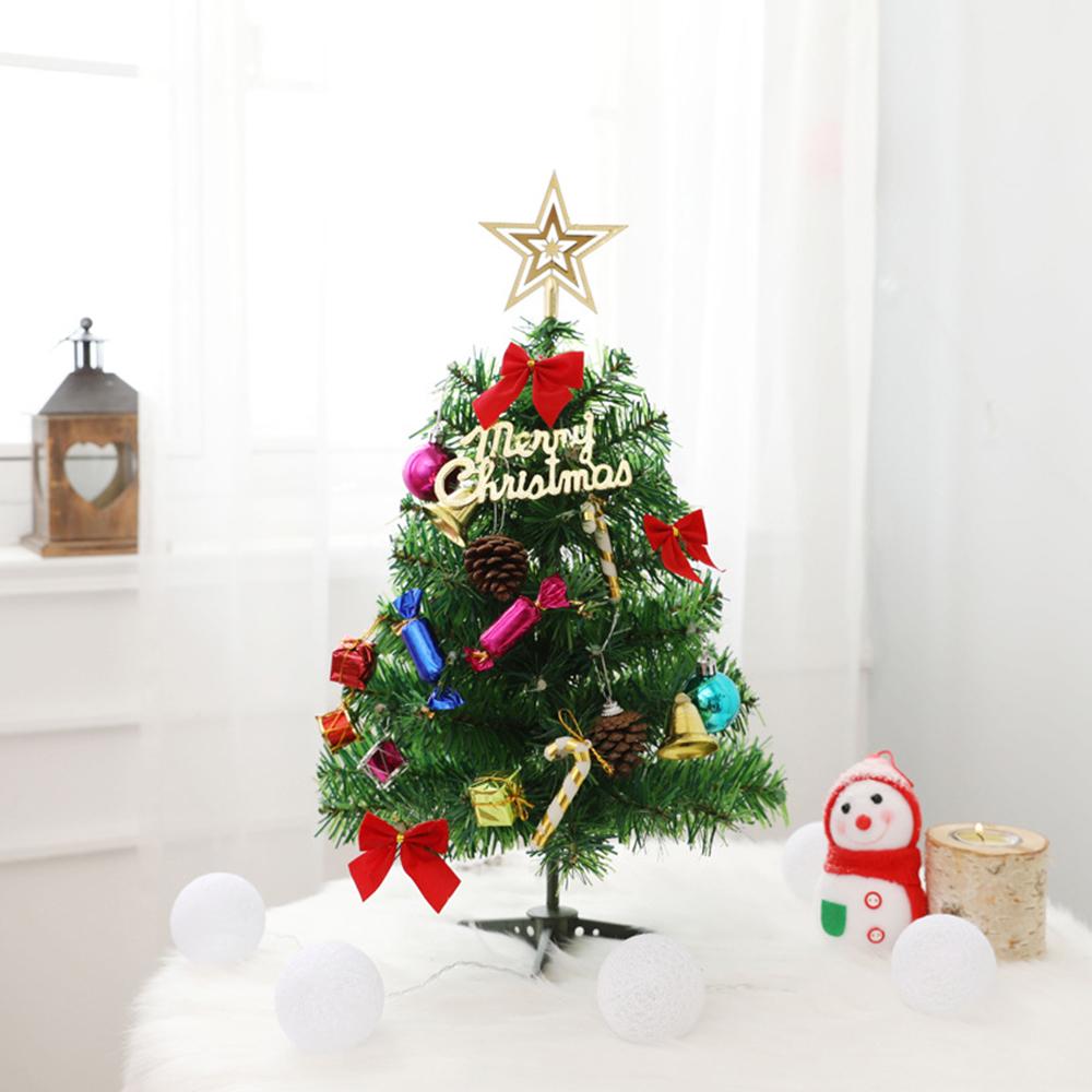 50Cm Creative Mini Artificial Christmas Tree Light Christmas Mall Window Desktop Home Festival Decoration New Year Party 2023