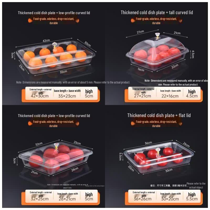 Qianxing Acrylic Transparent Rectangular Serving Tray
