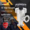 Hammond GDJKF50 L-Type 304 SS Manual High Vacuum Angle Valve with Quick Connect 