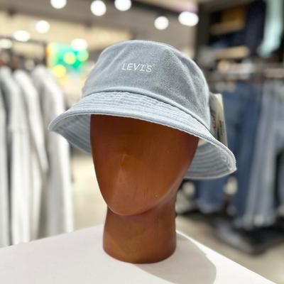 Cappello a secchiello semplice ricamato unisex, cappello a 2 pezzi, taglia unica (L000AE002)