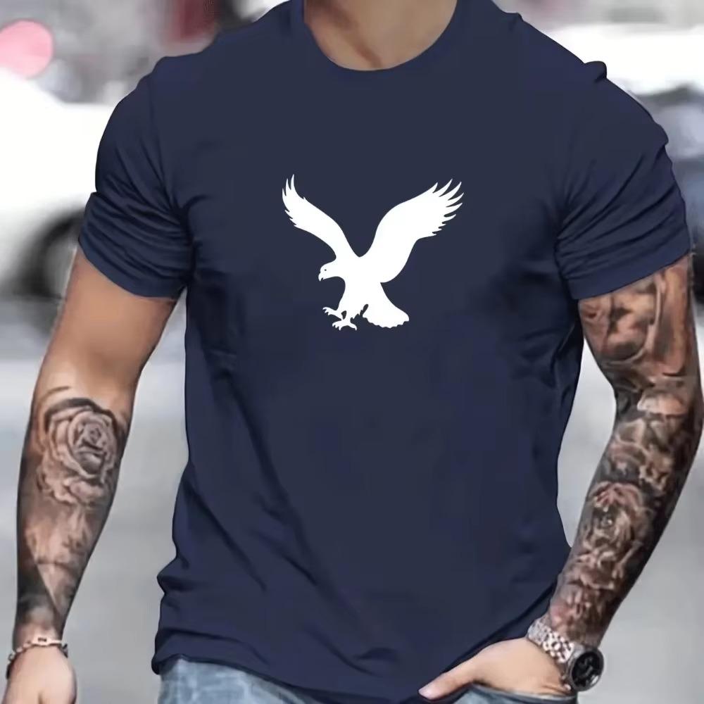 Fashion Men's T-Shirt 3d Eagles Printed Men's Tops Casual Street Short Sleeve Summer O-Neck T-Shirt For Men's Oversized Clothing