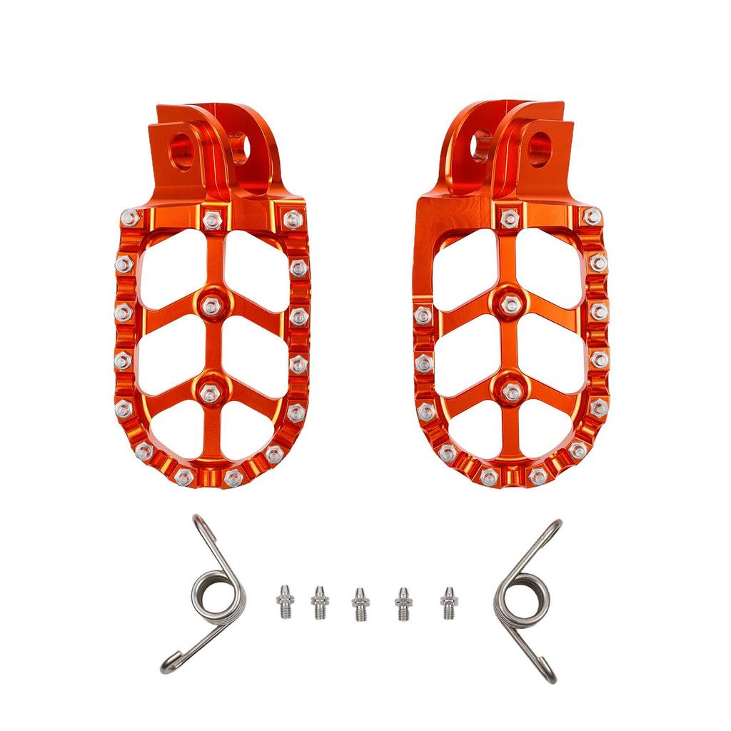 Orange Aluminum Alloy Footpegs for 450SX-F EXC XC-G 2003-2015 Motorcycle Accessories