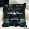Combat Aircraft F Fighter Eurofighter Typhoon V Airplane Pillow Case Square Sofa Leisure Comfort Cushion Car Home Decoration