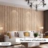 Modern Minimalist Mediterranean Wood Grain Deer Skin Velvet Wallpapers 3D Horizontal Wood Grain Living Room Bedroom Wallpaper