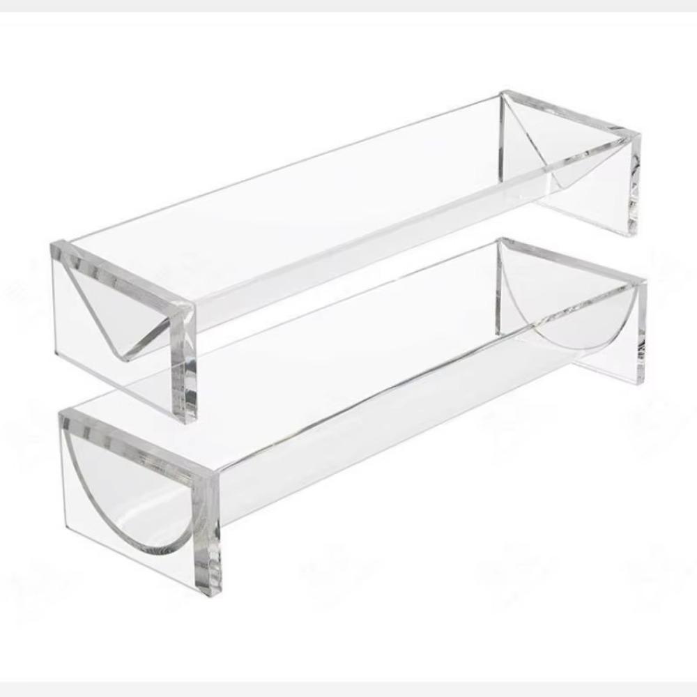 1/2Pcs Clear Cracker Serving Tray U/V Shape Cookie Display Stand Snack Serving Tray Picnic