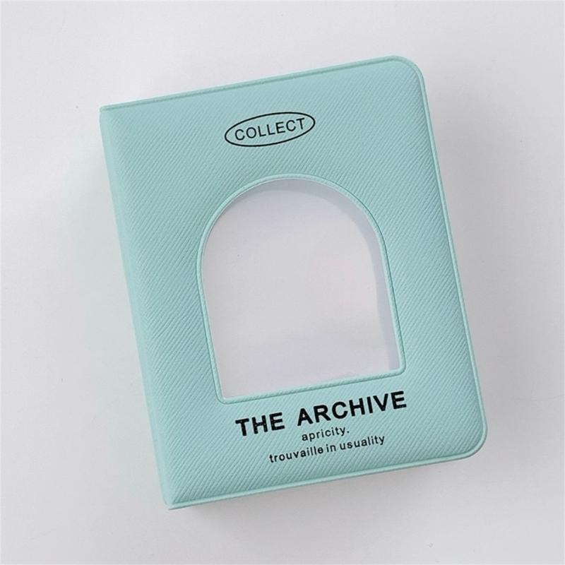 Small Card Collector Binder Holds 40 Cards with Showcases Cover 3Inch Photocard Holders Album Photo Organizers Book