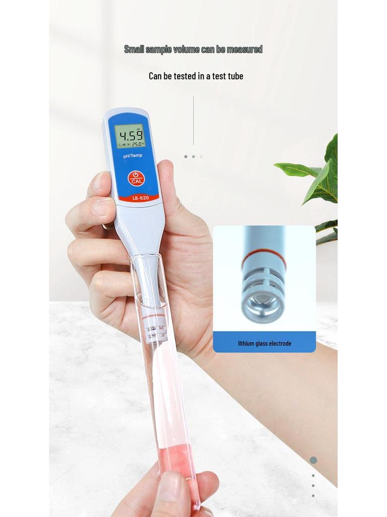 High Precision Portable pH Test Pen - Water Quality and Acidity/Alkalinity Analyzer with Automatic Calibration
