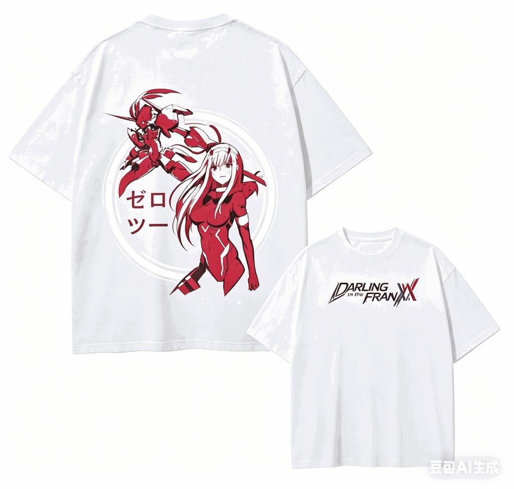 DARLING In the FRANXX T Shirt Personality Clothes New Model Anime T-shirt Yearround Clothing Plus Size Unisex Streetwear Trendy Couples